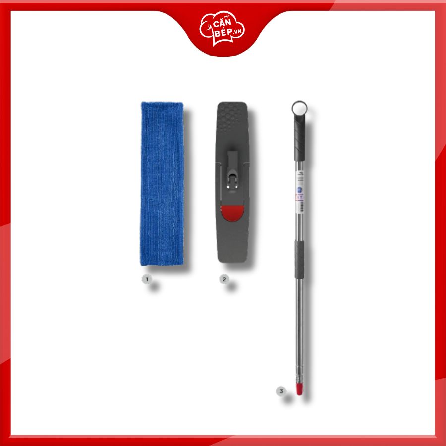 Bộ dụng cụ lau nhà thông minh Nordic Stream 160cm 3 món chính hãng
