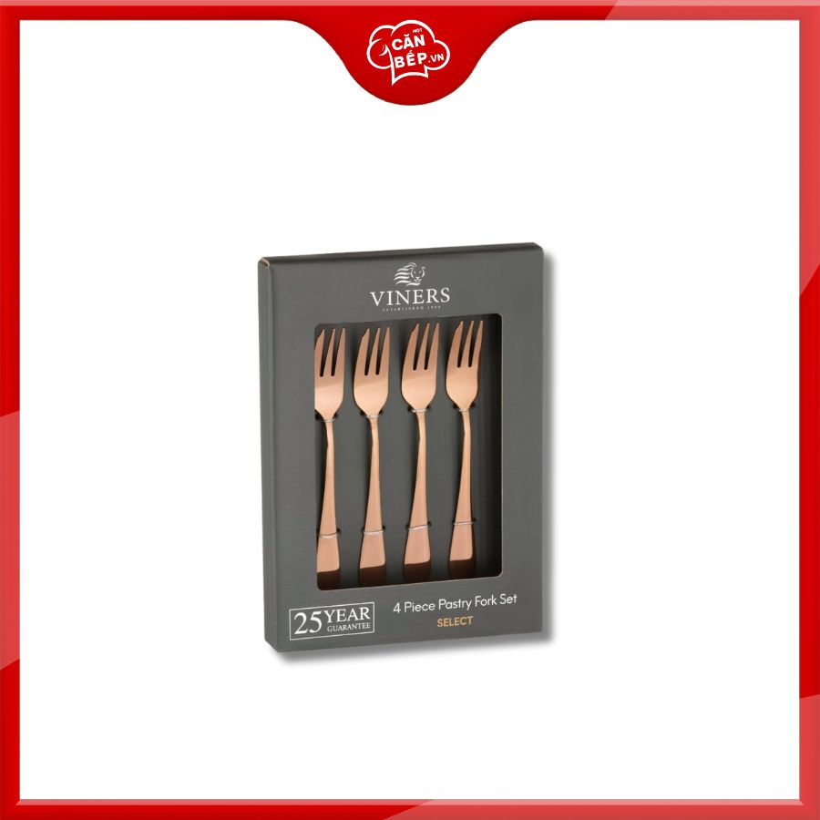 Bộ nĩa Select màu đồng 4 món chính hãng