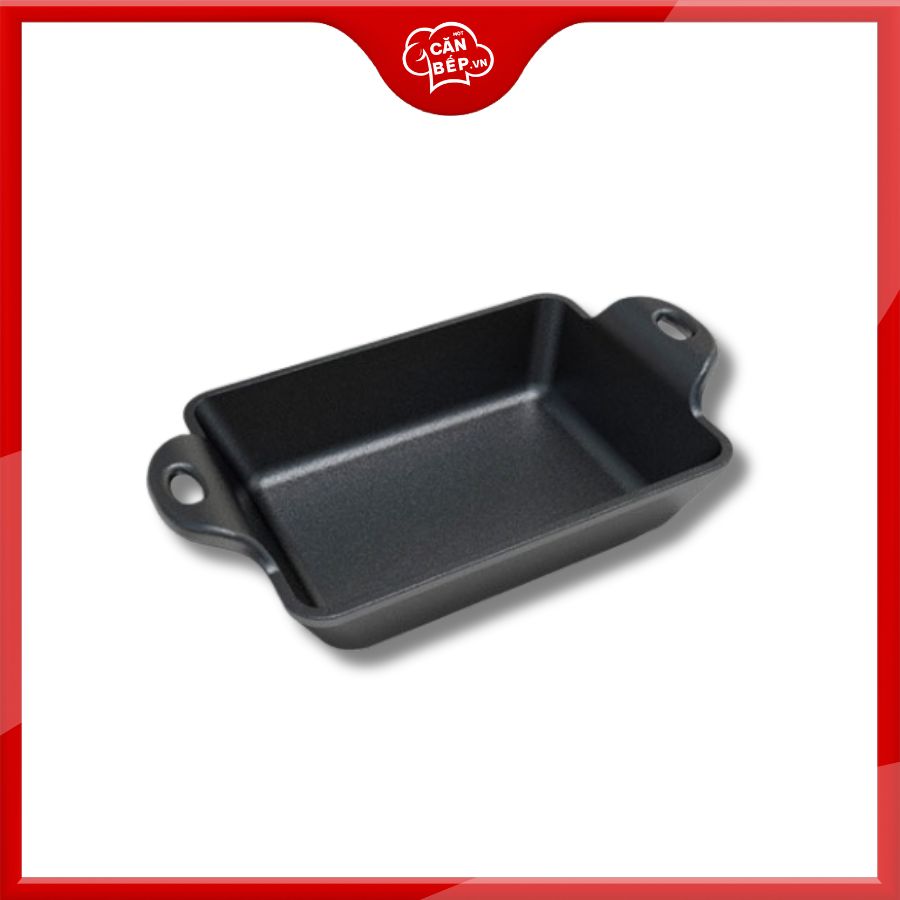 Khay gang Lodge Heat Treated chữ nhật 0.4L chính hãng