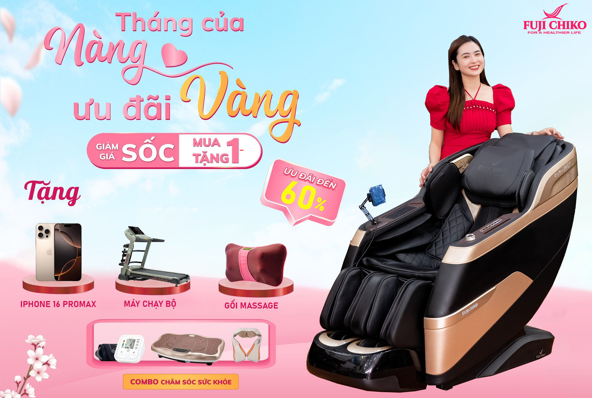 THÁNG CỦA NÀNG - ƯU ĐÃI VÀNG - MUA 1 TẶNG 1