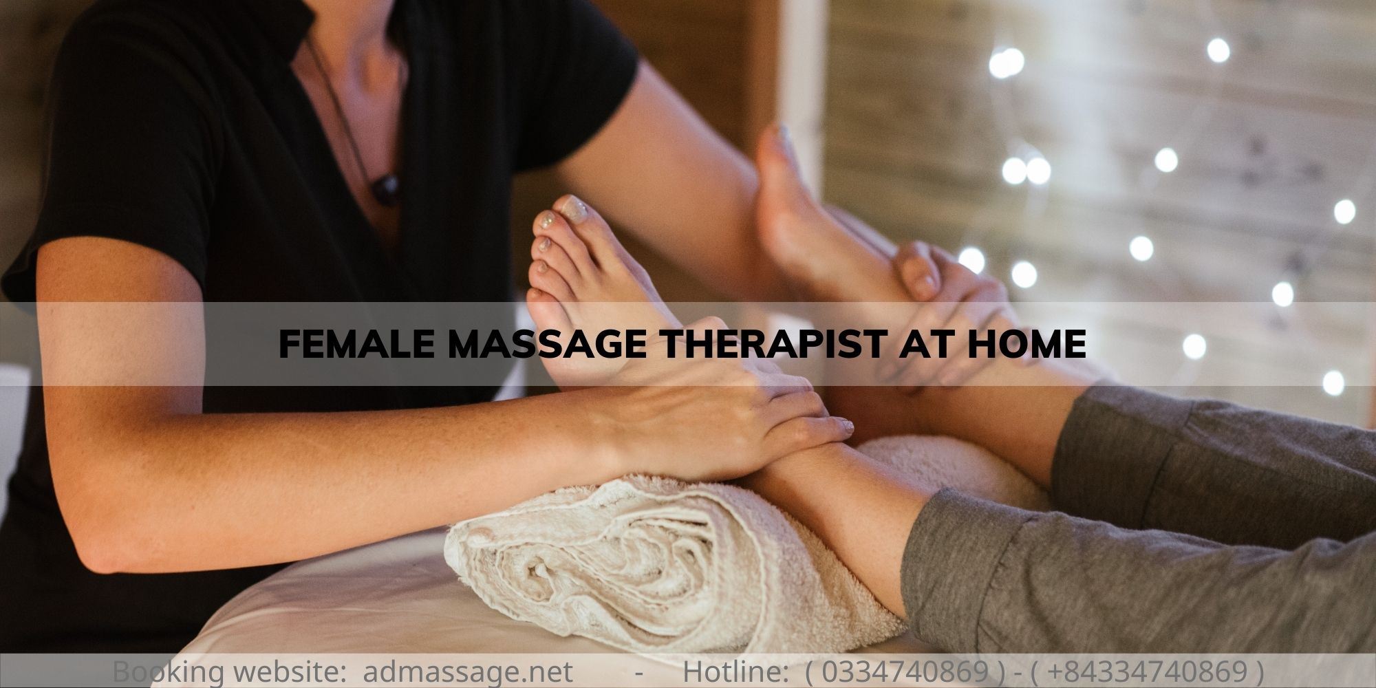 FEMALE MASSAGE THERAPIST AT HOME