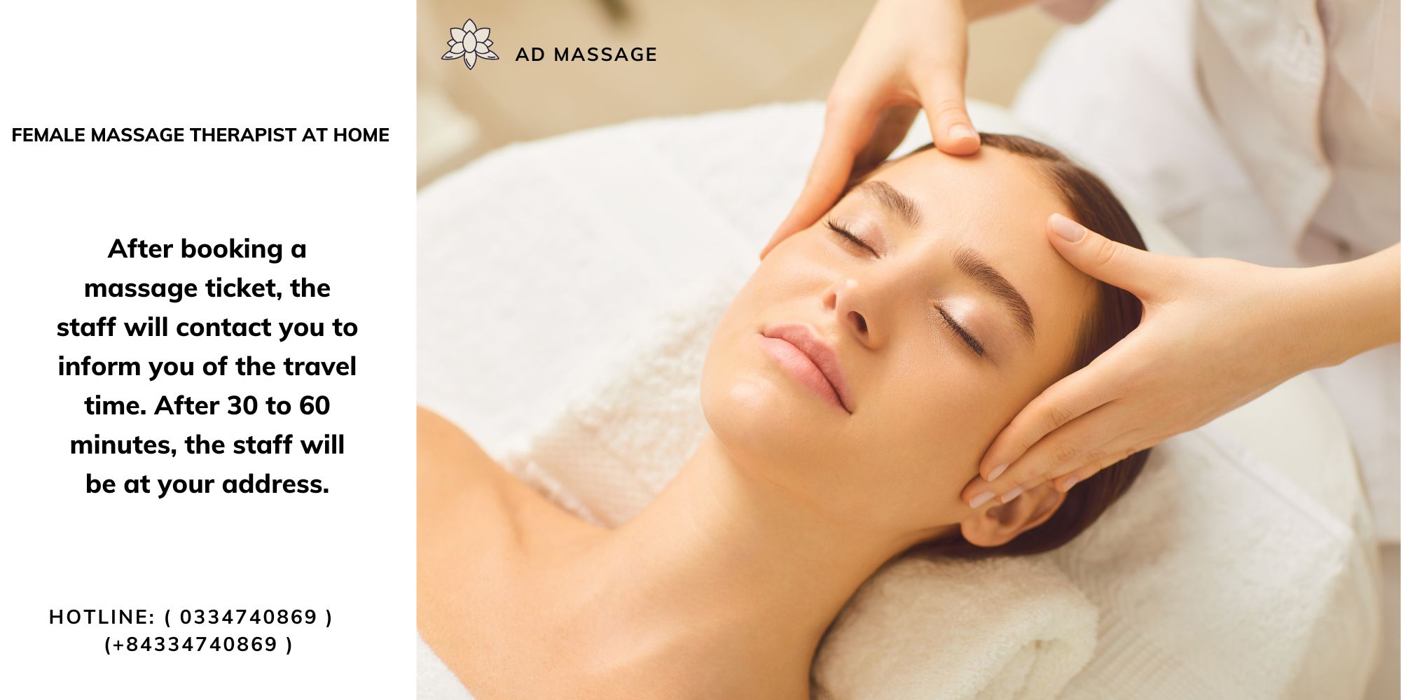 FEMALE MASSAGE THERAPIST AT HOME