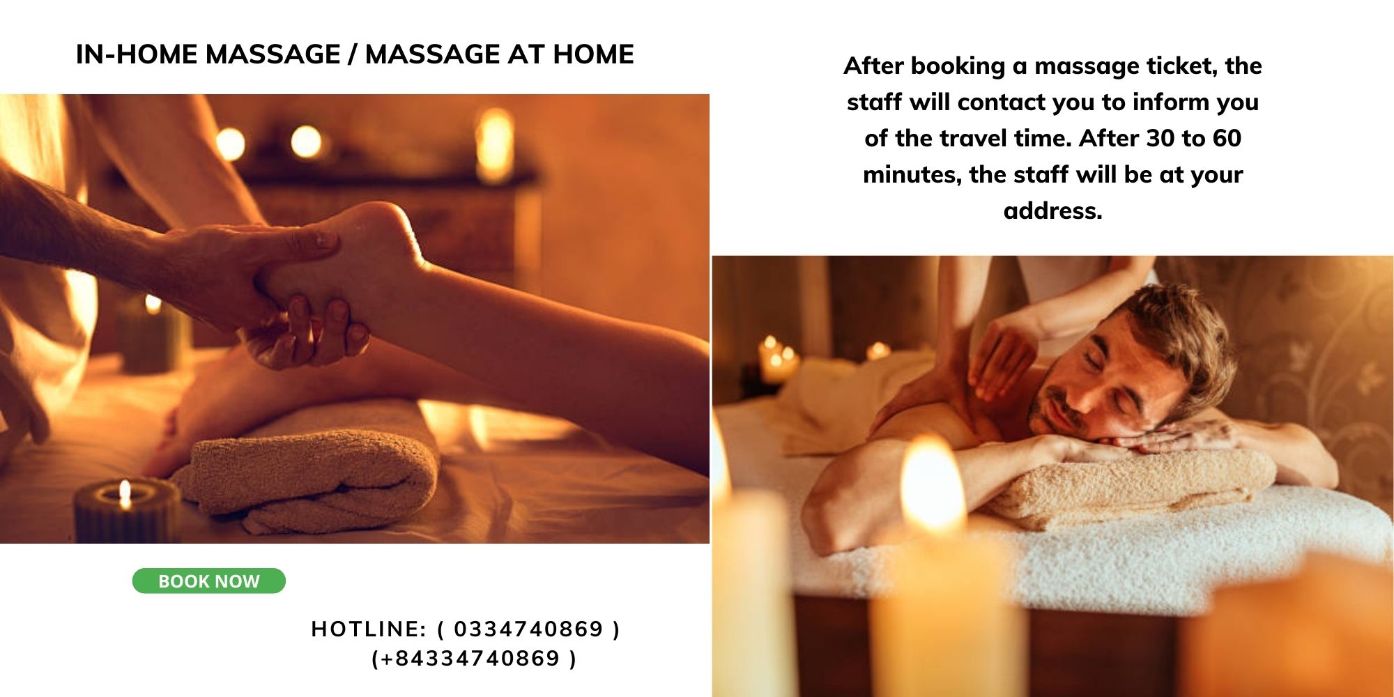 IN-HOME MASSAGE / MASSAGE AT HOME