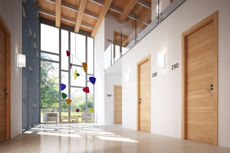 cửa gỗ chống cháy