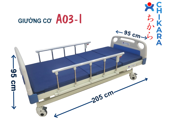 Hướng dẫn sử dụng giường y tế 3 tay quay