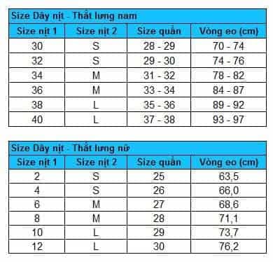 cach chon size that lung nam
