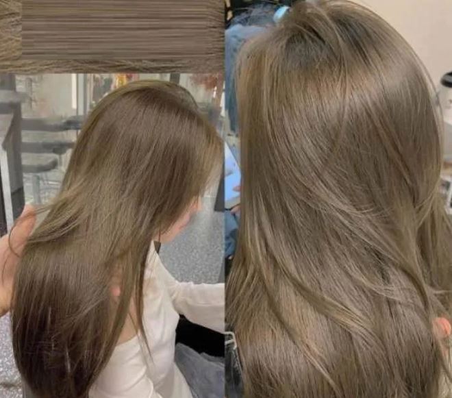bảng màu nhuộm tóc nâu tây