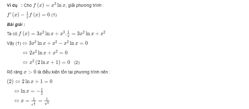 Công thức đạo hàm