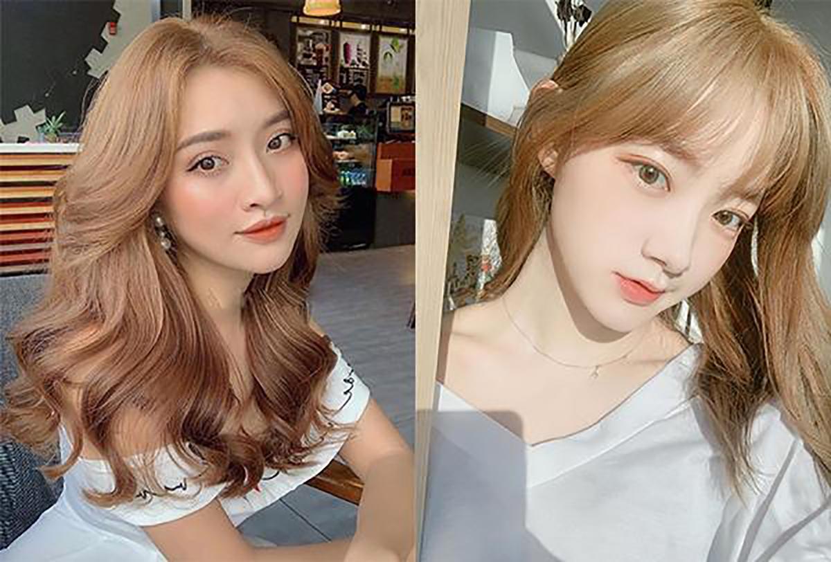 bảng màu nhuộm tóc nâu tây