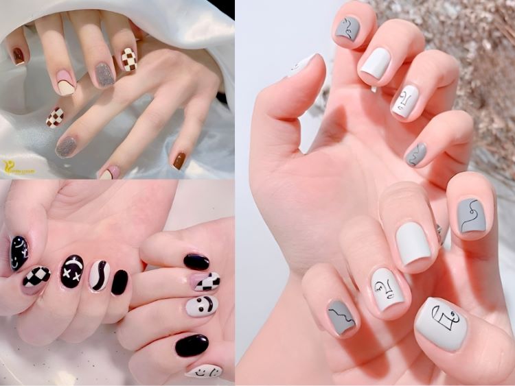Mẫu nail đơn giản cho móng ngắn