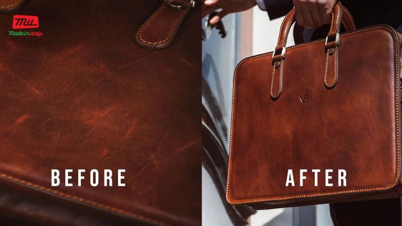 hình ảnh trước và sau khi bảo quản đồ da