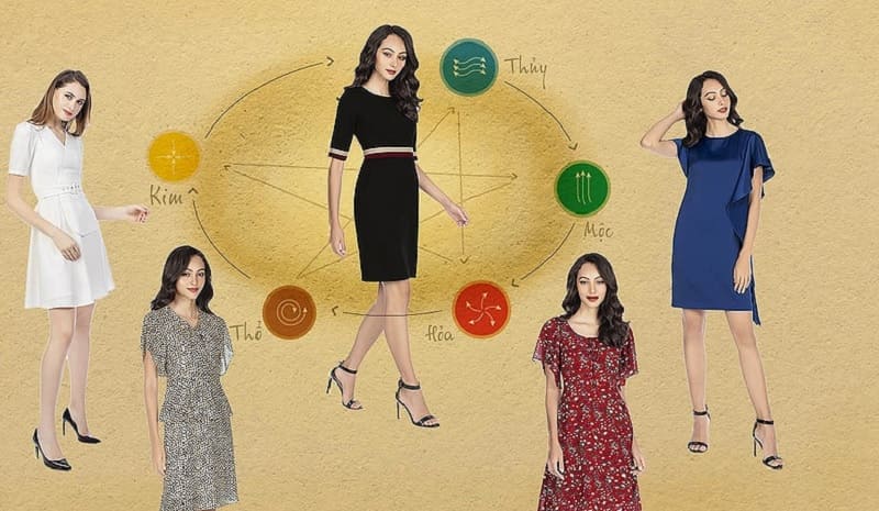 Chọn trang phục có màu sắc phù hợp với bản mệnh tôn lên vẻ đẹp và mang lại may mắn