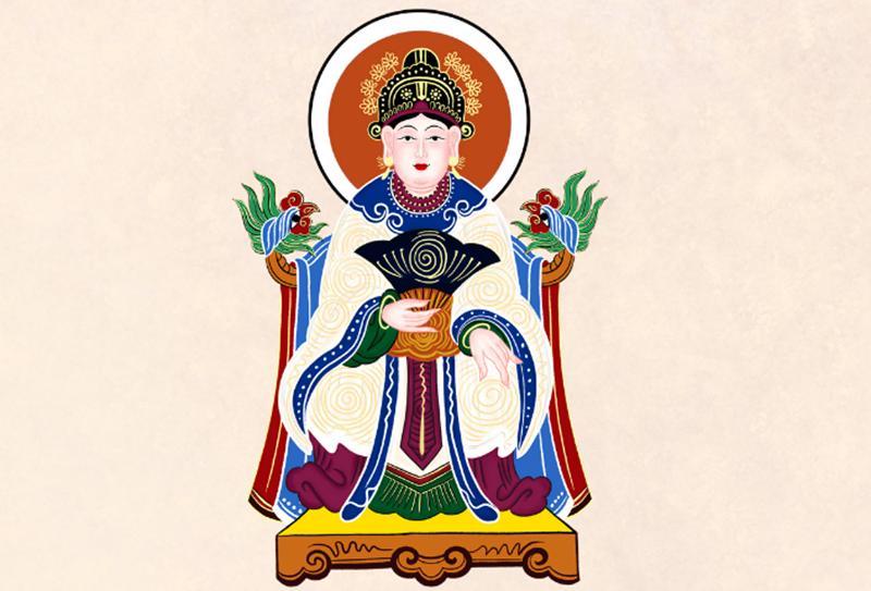 Bà chúa năm phương là vị thần cai quản năm phương trời đất