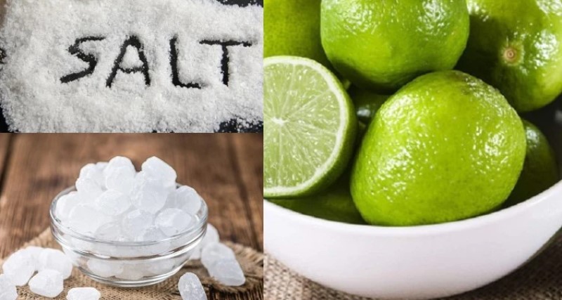 Muối và chanh là thành hỗn hợp tẩy trắng bạc hiệu quả