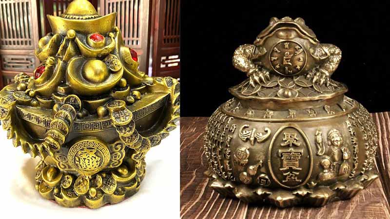 Các vật phẩm kết hợp với bắp cải phong thủy