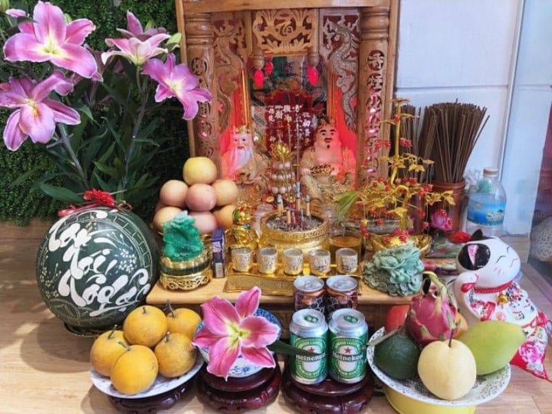 Các lễ vật cần chuẩn bị cho mâm cúng an vị Thần Tài Thổ Địa