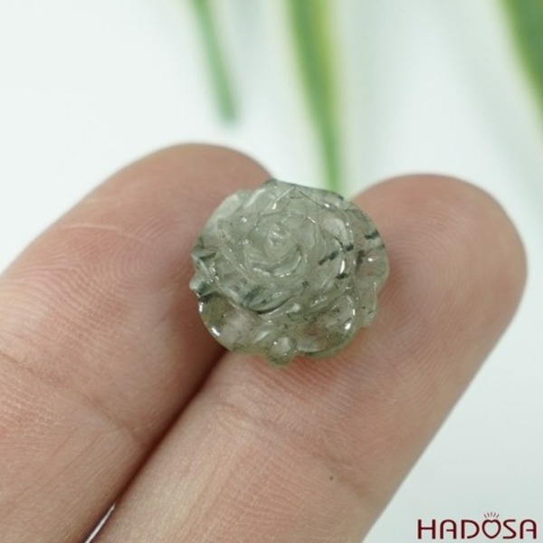 Đá thạch anh tóc xanh hàng thật