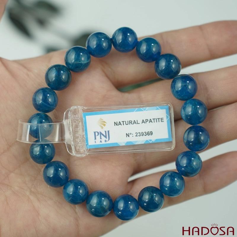 Vòng đá Apatite 10mm có mã kiểm định rõ ràng