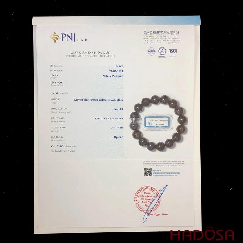 Tất cả sản phẩm đá giông bão tại Hadosa đều có giấy kiểm định chất lượng