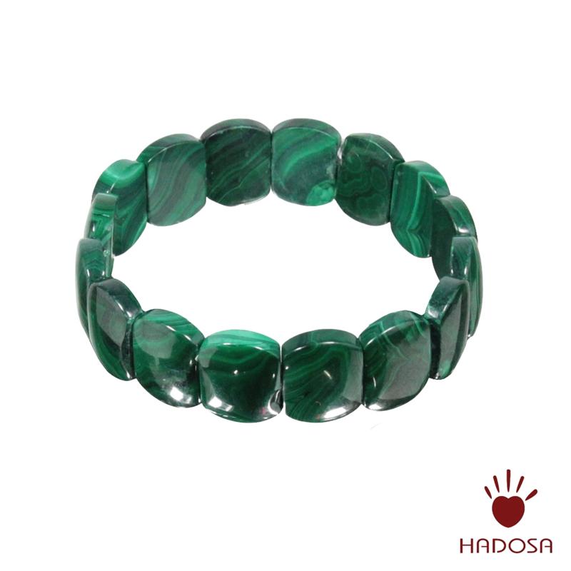 Vòng tay đá lông công bản đốt 16mm kiểu bản đốt