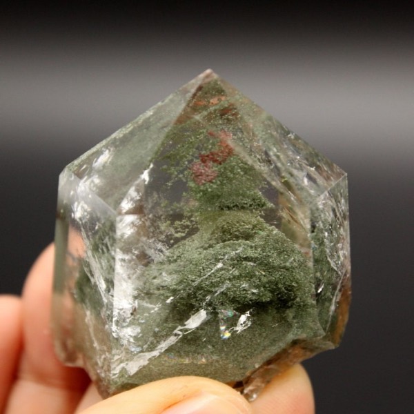 Đá thạch anh ưu linh màu xanh rêu tự nhiên