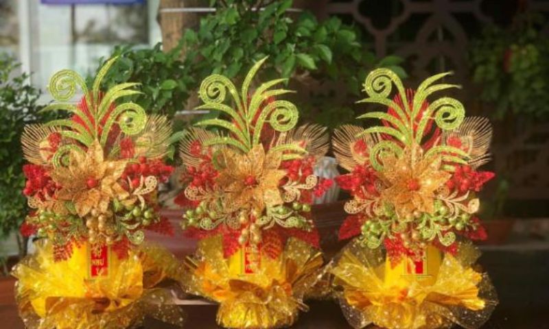 Bánh oản tài lộc dâng cúng ngày lễ tết