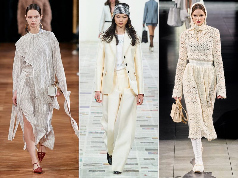 Lựa chọn trang phục màu trắng hợp thời trang