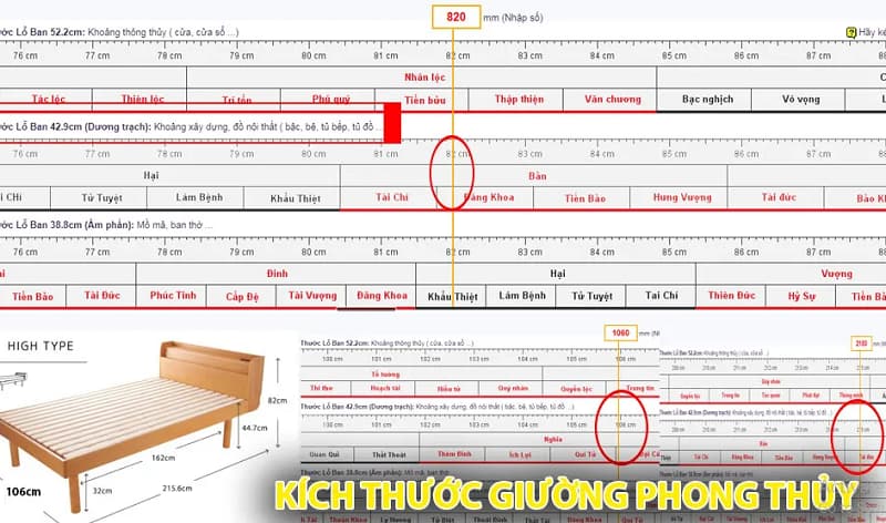 Chọn kích thước giường ngủ chuẩn theo Lỗ Ban phong thủy