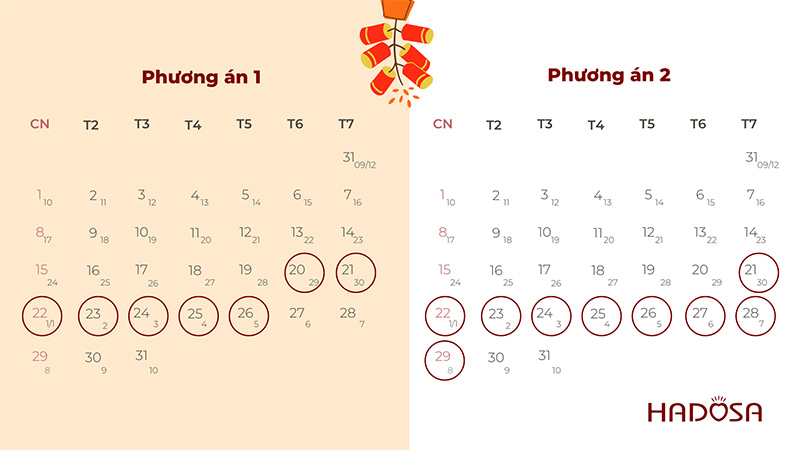 Phương án lịch nghỉ Tết âm lịch 2023 cho cán bộ công chức nhà nước
