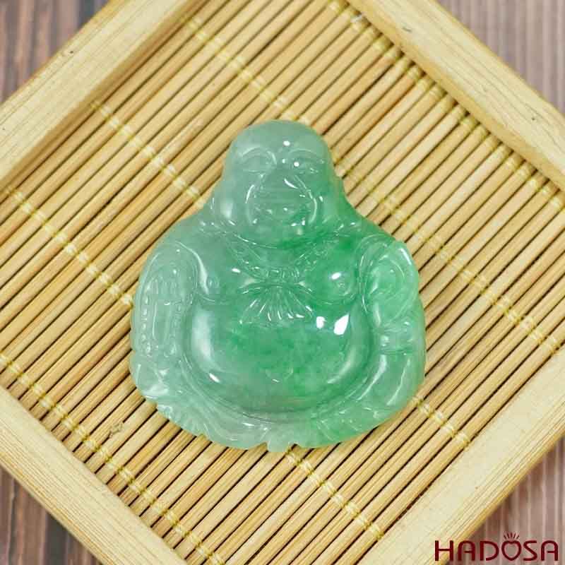 Mặt dây chuyền Di Lặc cẩm thạch đem tới niềm vui, tài lộc hưng phát