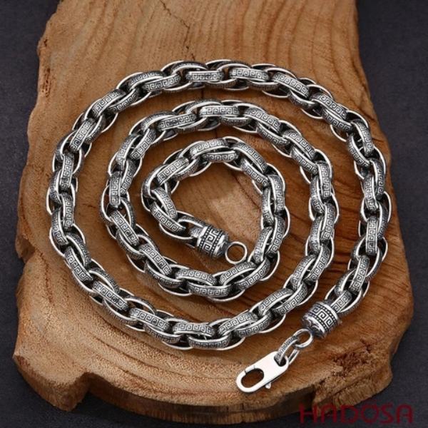 Dây chuyền bạc nam phong cách