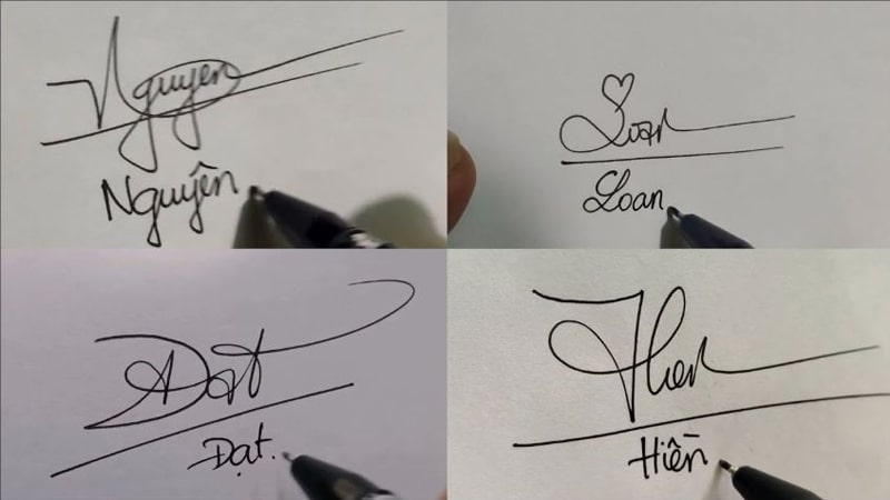 Nét chữ nên hướng lên