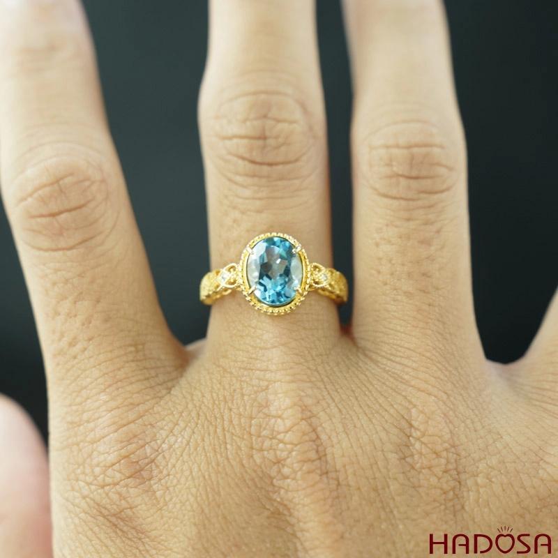 Những ý nghĩa đặc biệt của nhẫn đính đá Topaz