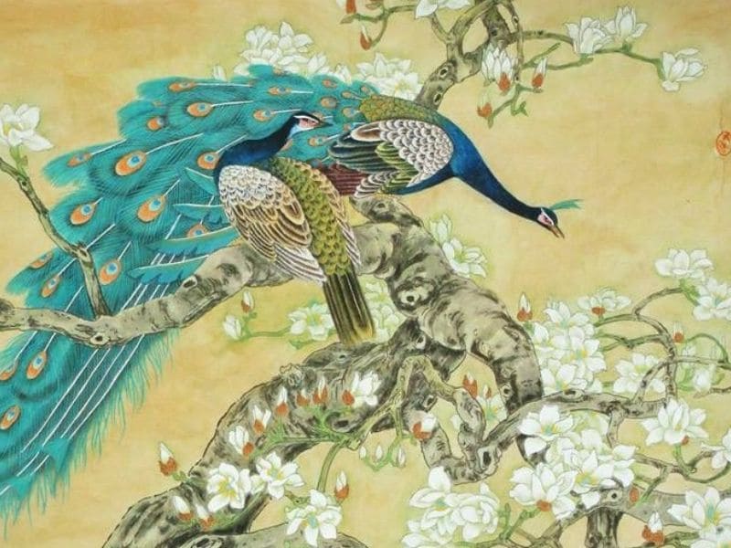 Ý nghĩa phong thủy mà tranh con công mang lại là gì?