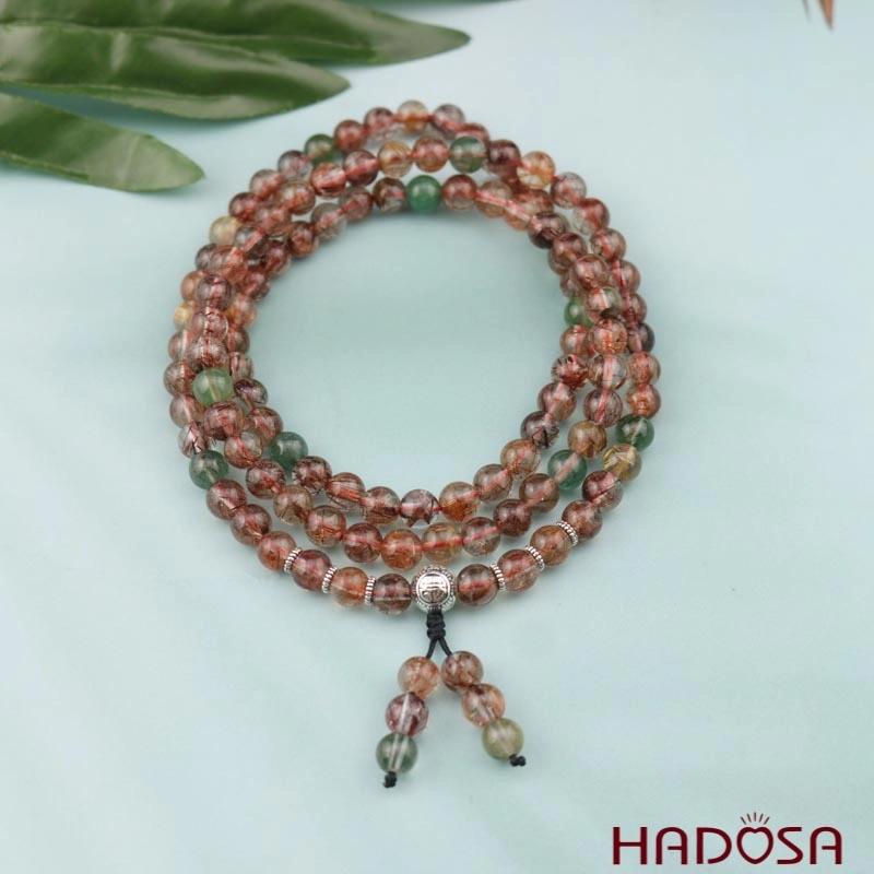 Tràng thạch anh tóc tam tài 108 hạt