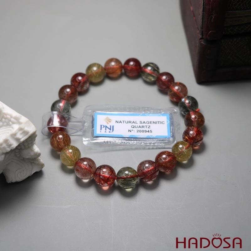 Vòng thạch anh tóc tam tài 9mm