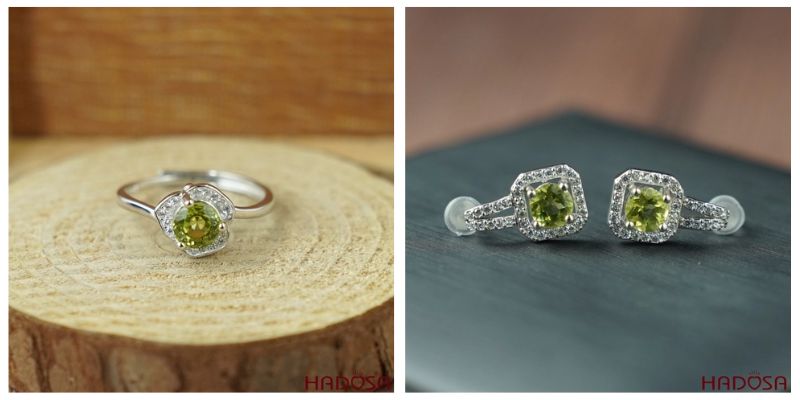Trang sức đá quý Peridot phù hợp người mệnh Mộc và Hỏa