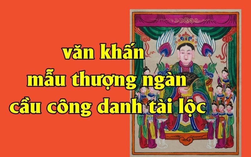 Mẫu văn khấn thánh Mẫu thượng ngàn