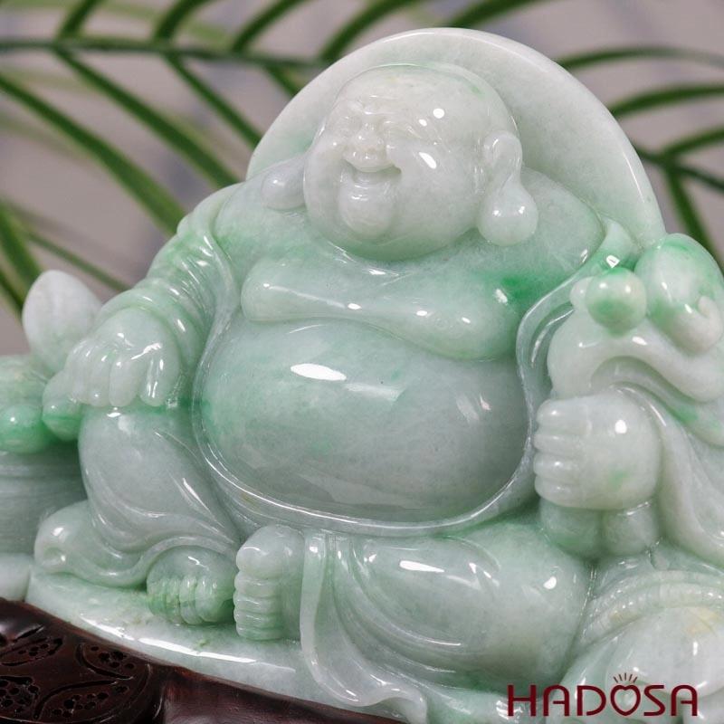 Tượng Phật Di Lạc cẩm thạch trang trọng