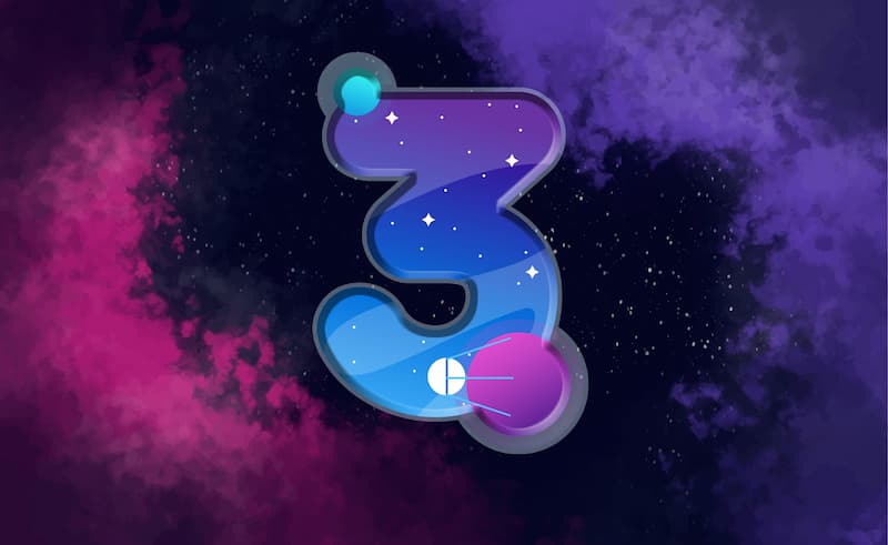 Số 3 có ý nghĩa về sự sáng tạo và vui vẻ