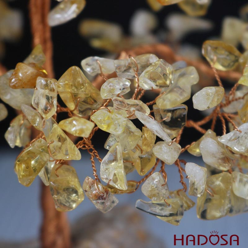 Cây tài lộc Thạch anh vàng 18x12x20cm