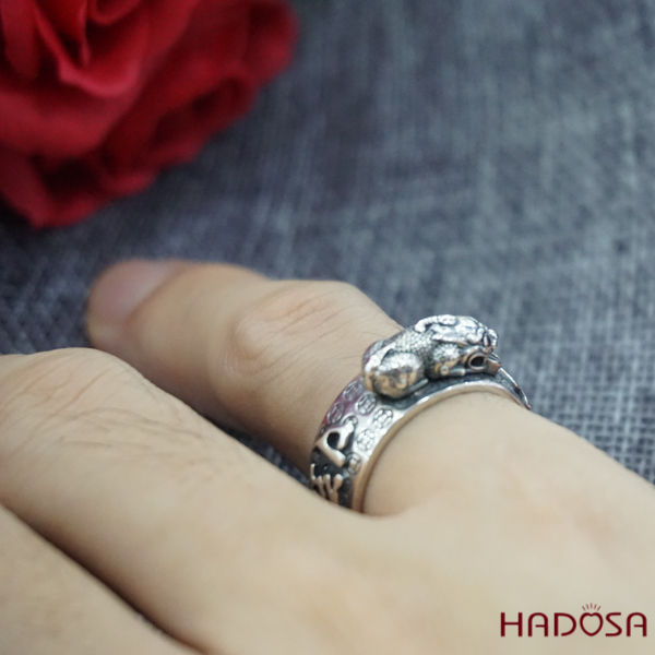 Nhẫn bạc Tỳ Hưu cho nam