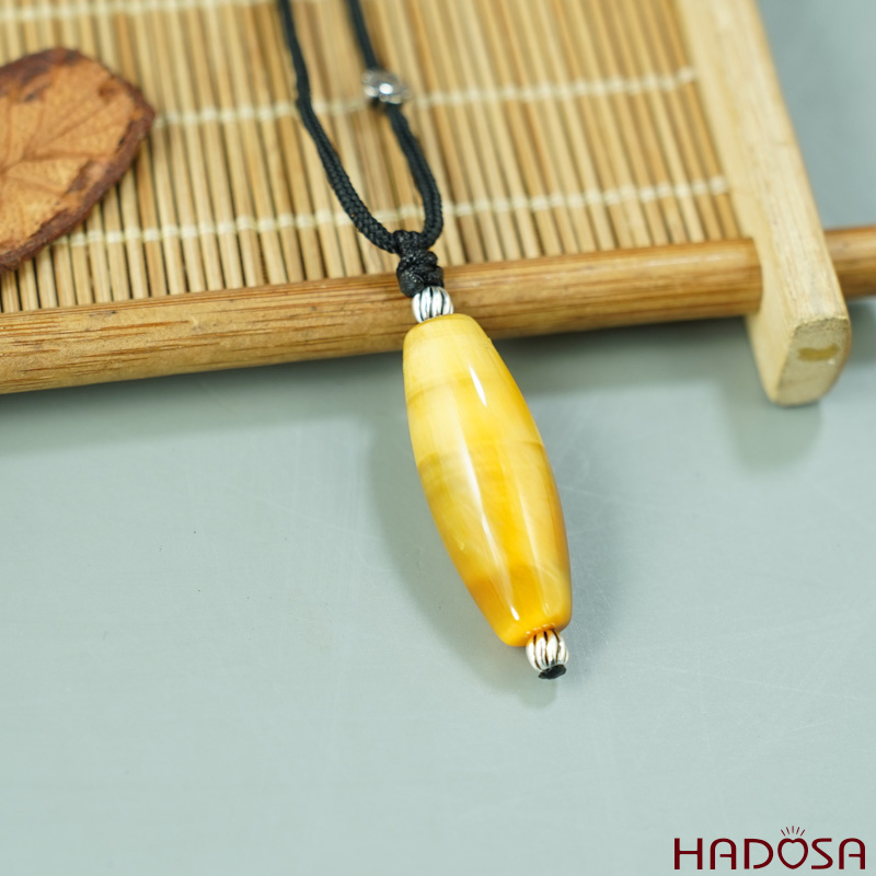 Lu thống Mắt Hổ vàng nâu 40*14mm