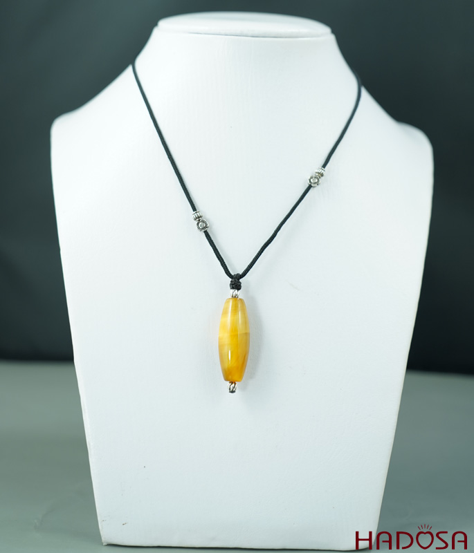 Lu thống Mắt Hổ vàng nâu 40*14mm