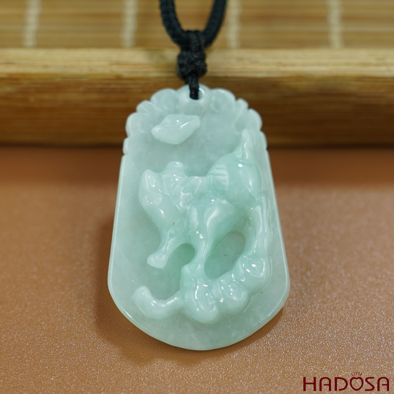 Mặt Cẩm Thạch A Tuổi Hợi 37x24mm