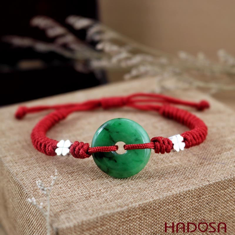 Vòng phong thủy Mặt Đồng Điếu Cẩm Thạch 20x5mm