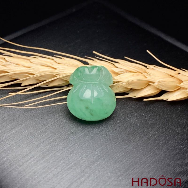 Mặt Cẩm Thạch túi tiền trắng lí phớt xanh