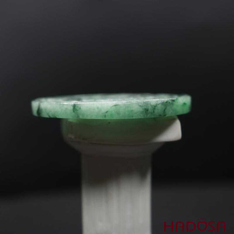 Mặt dây chuyền Cẩm Thạch tròn chữ Tài 50mm