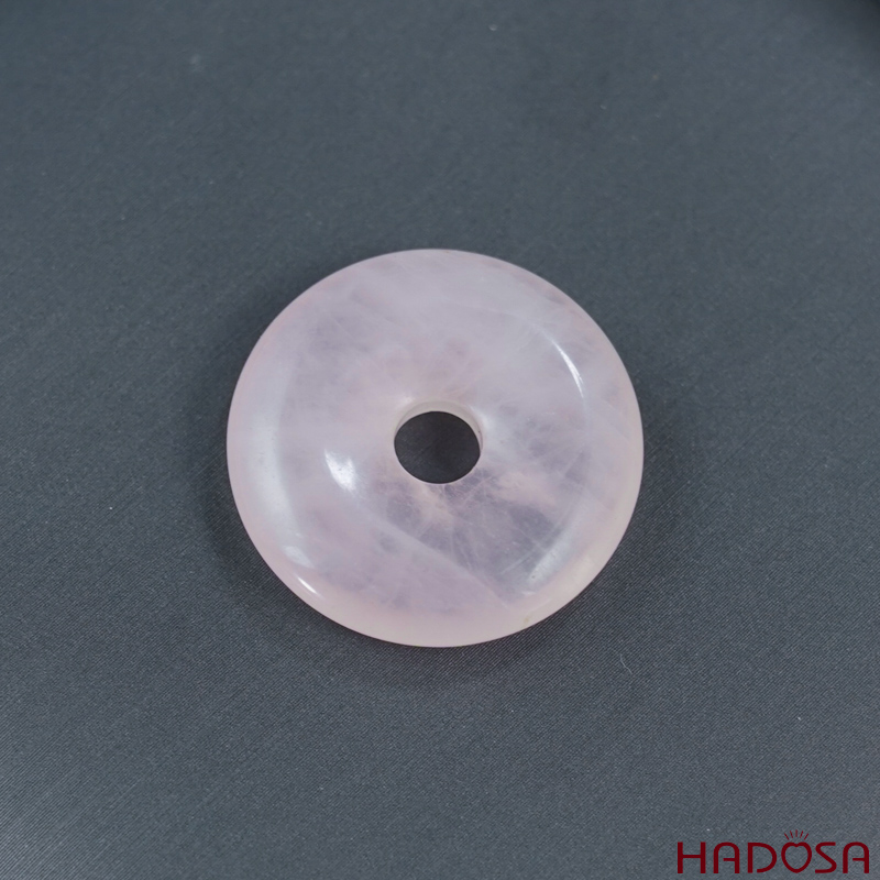 Mặt đồng điếu Thạch Anh hồng 25mm 2