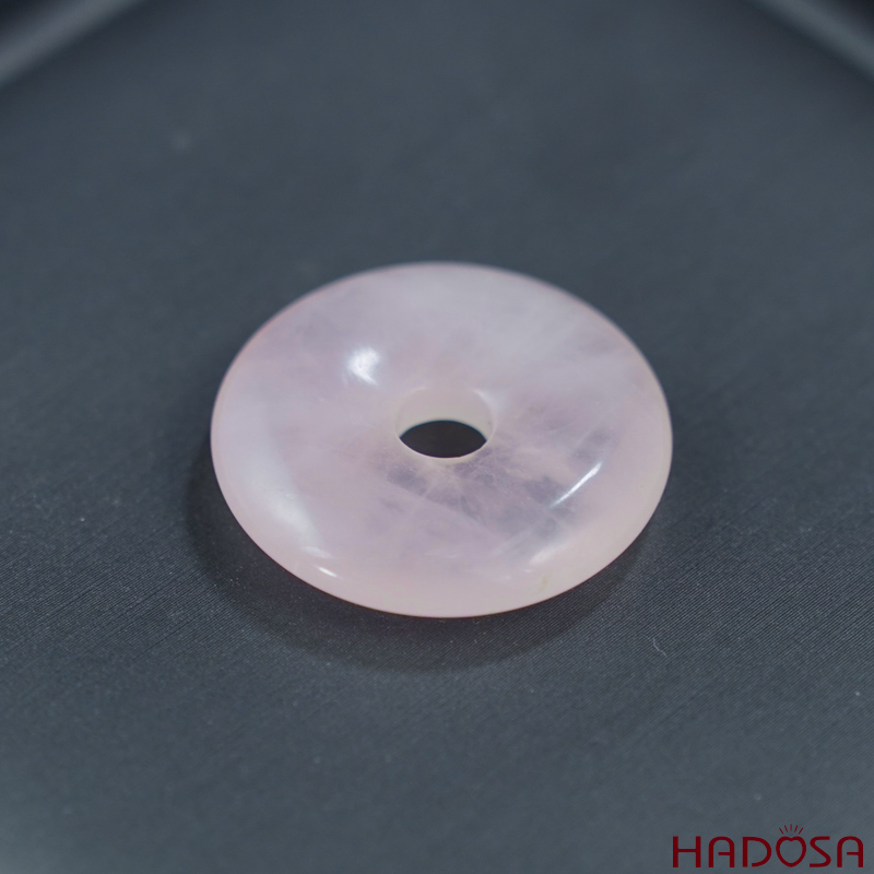 Mặt đồng điếu Thạch Anh hồng 25mm 1